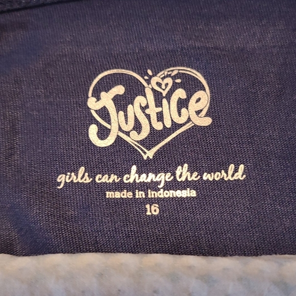Justice LOVE Sequined Tank Top - Girl's 16 - Picture 4 of 6